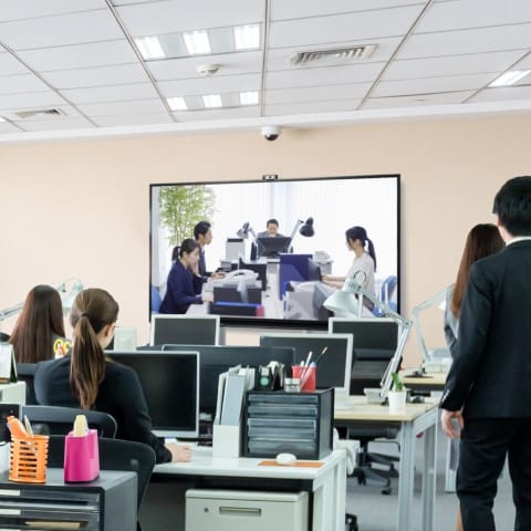 オフィス同士のテレビ会議常時接続