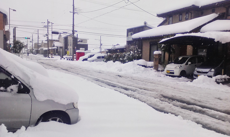 京都府綾部市の町中風景