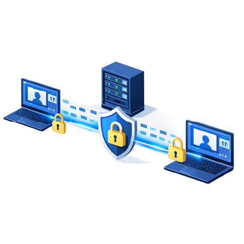 サーバー管理者ですら中身を見ることができない、究極の秘匿性
