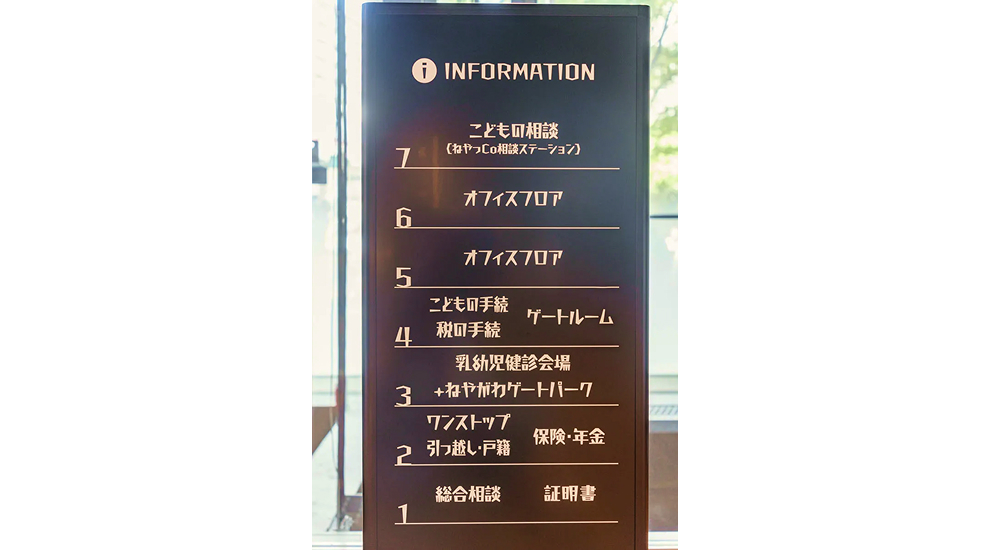 寝屋川市サービスゲートのインフォメーション