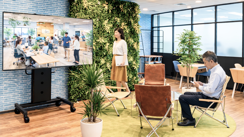 オフィスの中に自然と溶け込む、拠点間の常時接続