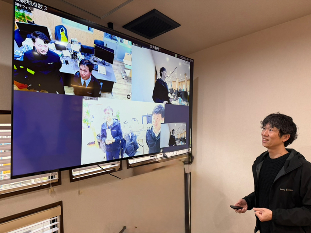 いつでも直ぐに声を掛け合う環境