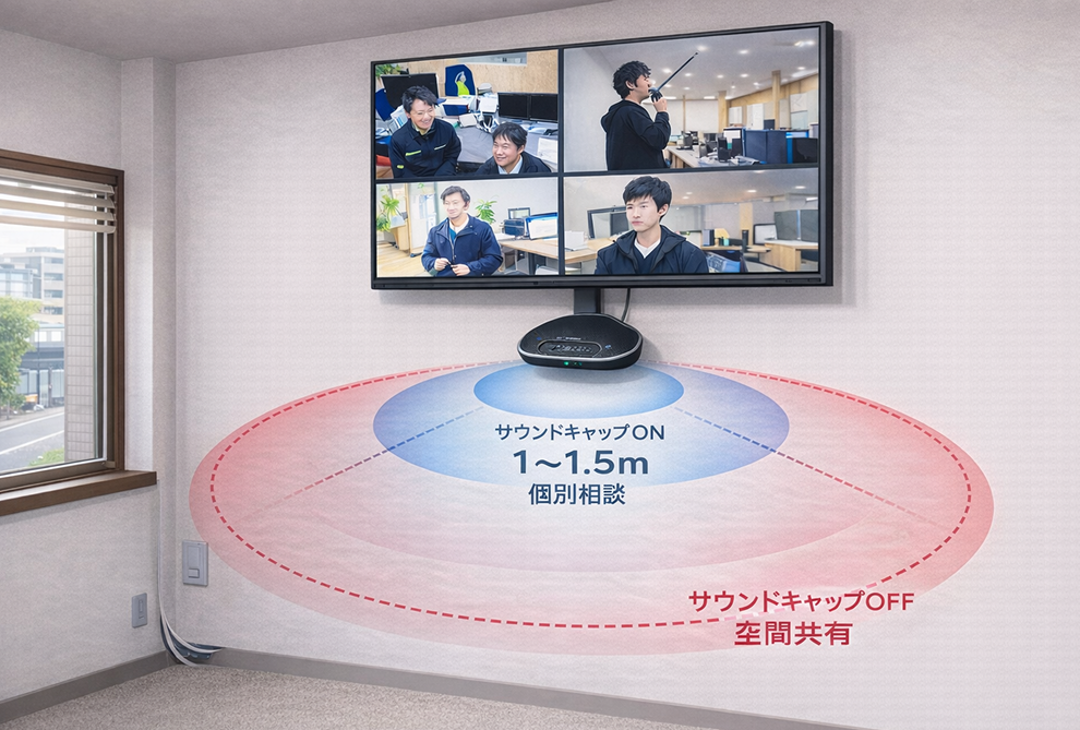 サウンドキャップのオン・オフイメージ