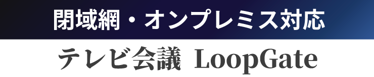 閉域網・オンプレミス対応テレビ会議 LoopGate